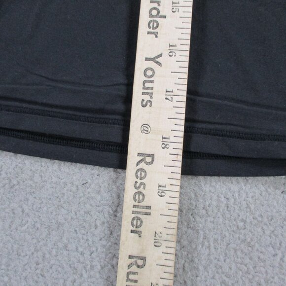 SKIMS Fits Everybody Long Sleeve T Shirt Womens XS Onyx Black Stretch NEW - Picture 7 of 8